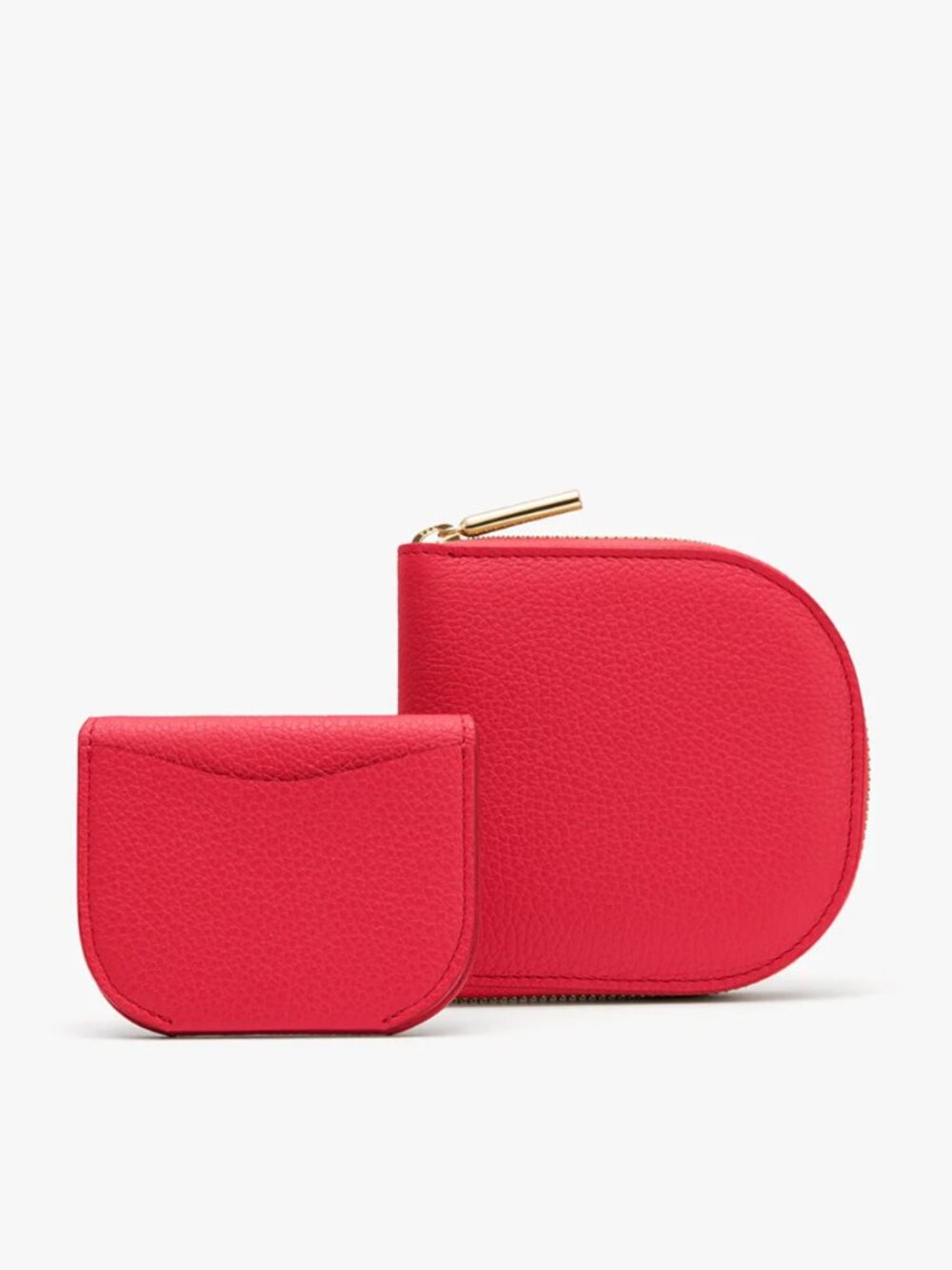 Cuyana Duo Small Zip Wallet  Lipstick